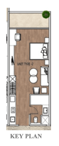 Gaur Bento Luxury Studio Floorplan Type C Yamuna Expressway